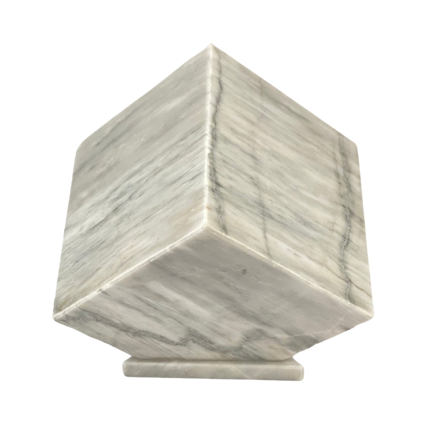 White Marble Urn - 320 cubic inches