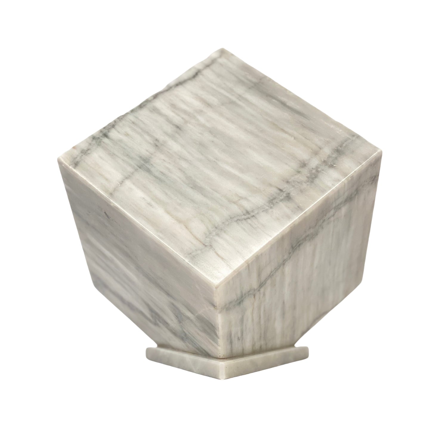 White Marble Urn - 320 cubic inches