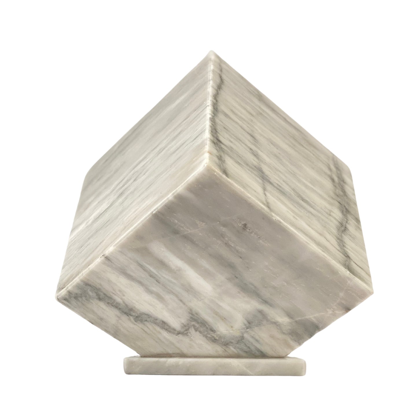 White Marble Urn - 320 cubic inches