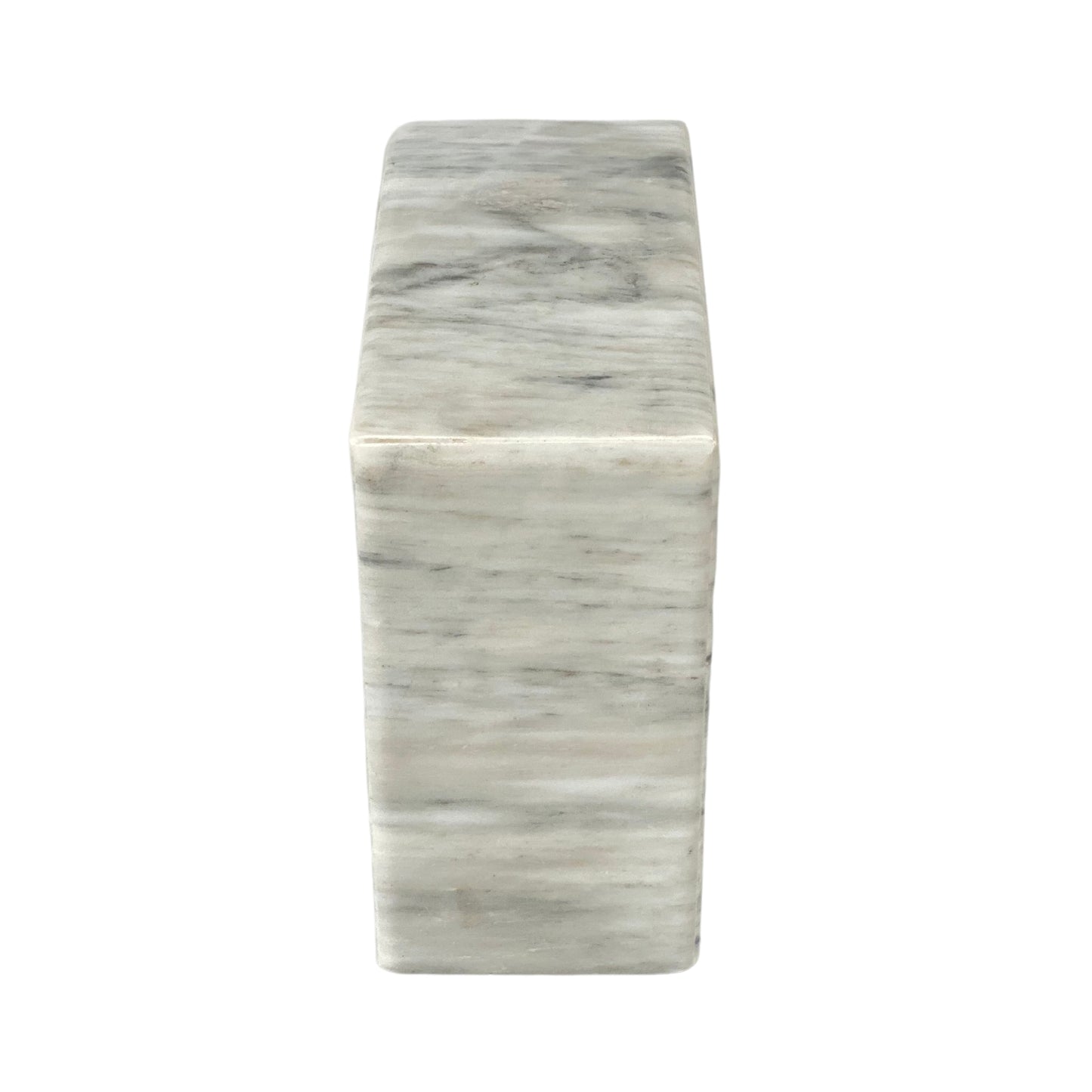 White Marble Urn - 140 cubic inches