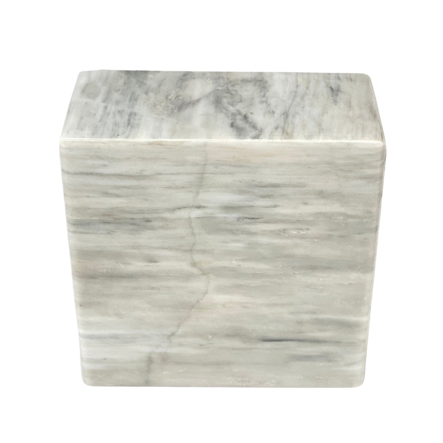 White Marble Urn - 140 cubic inches