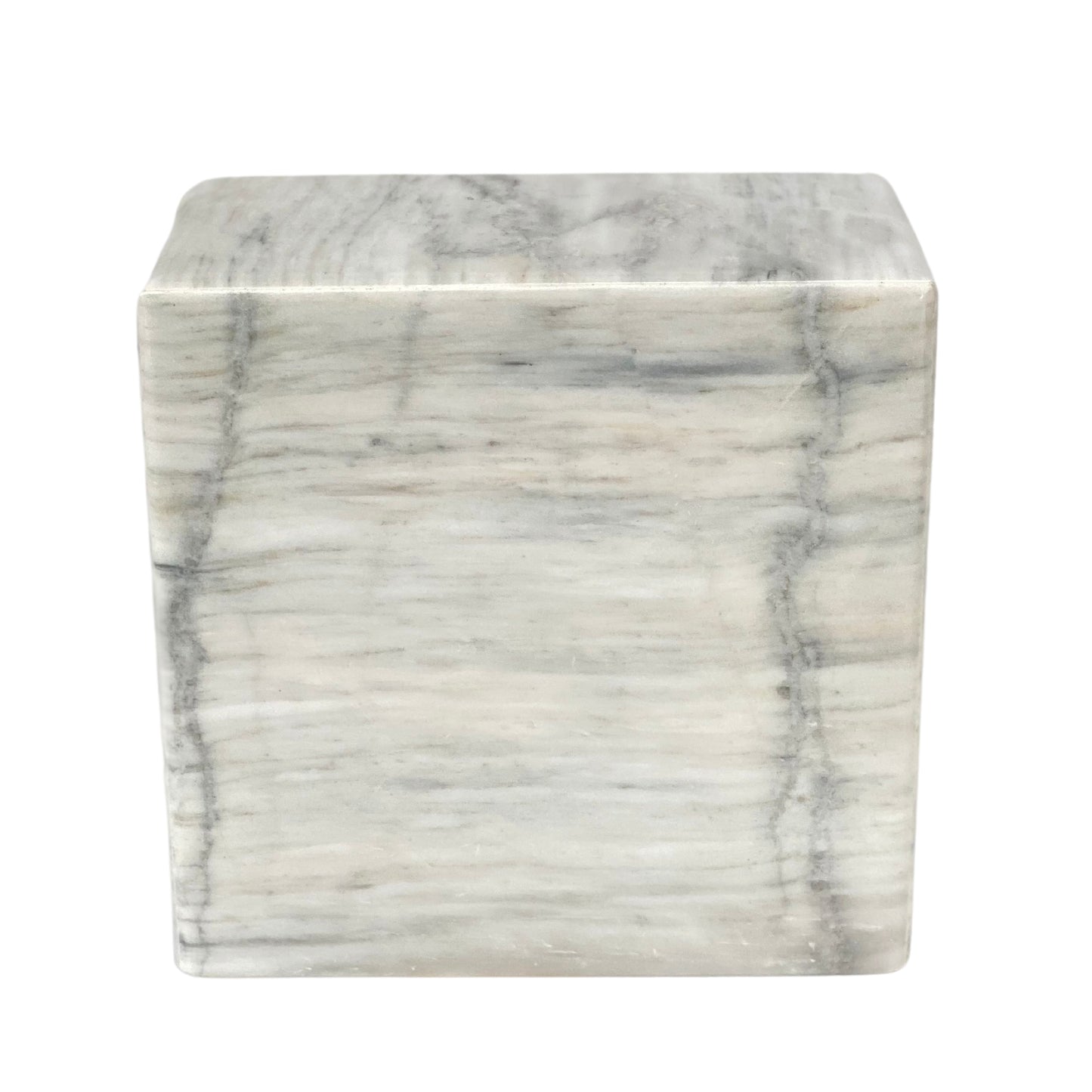 White Marble Urn - 140 cubic inches