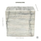 White Marble Urn - 140 cubic inches