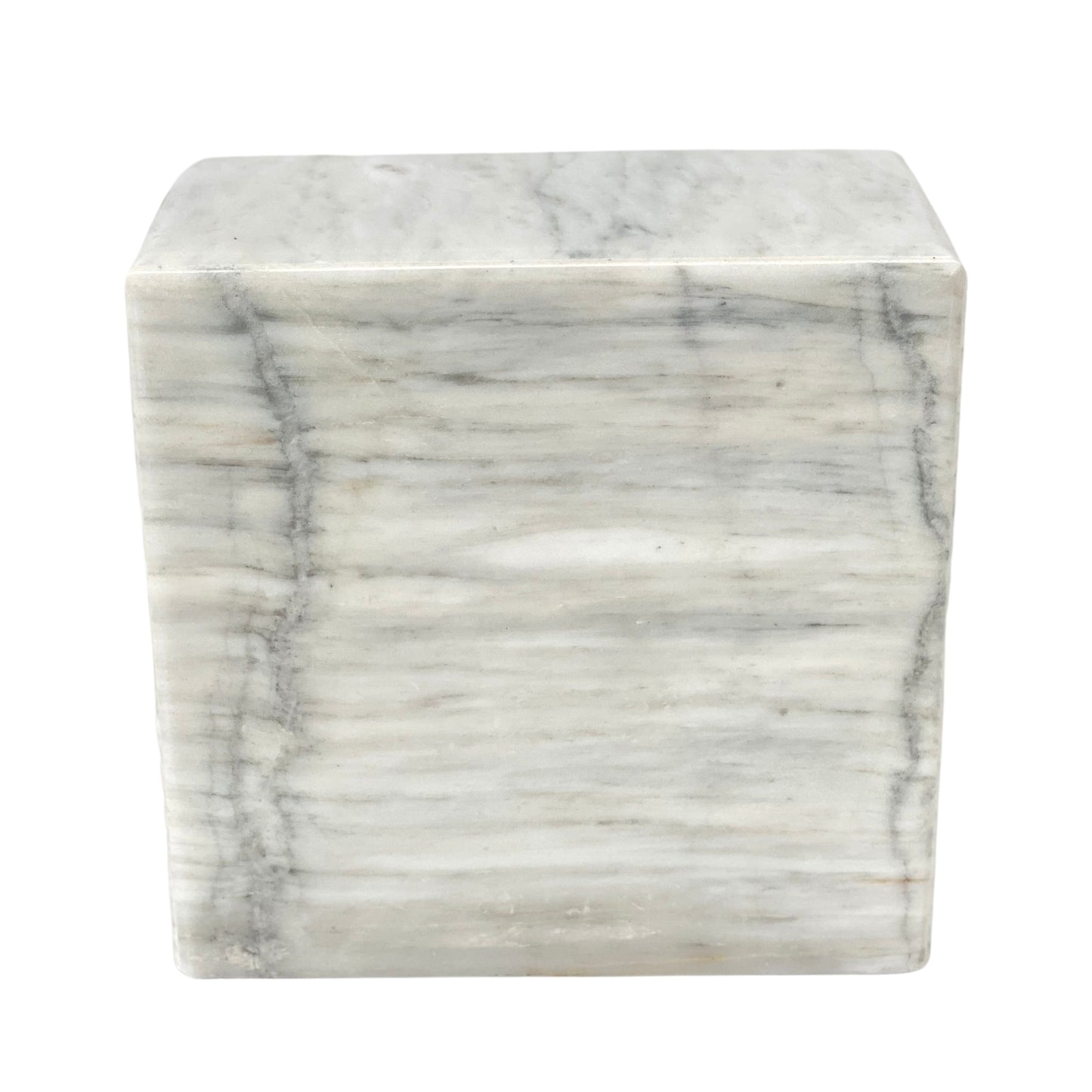 White Marble Urn - 140 cubic inches