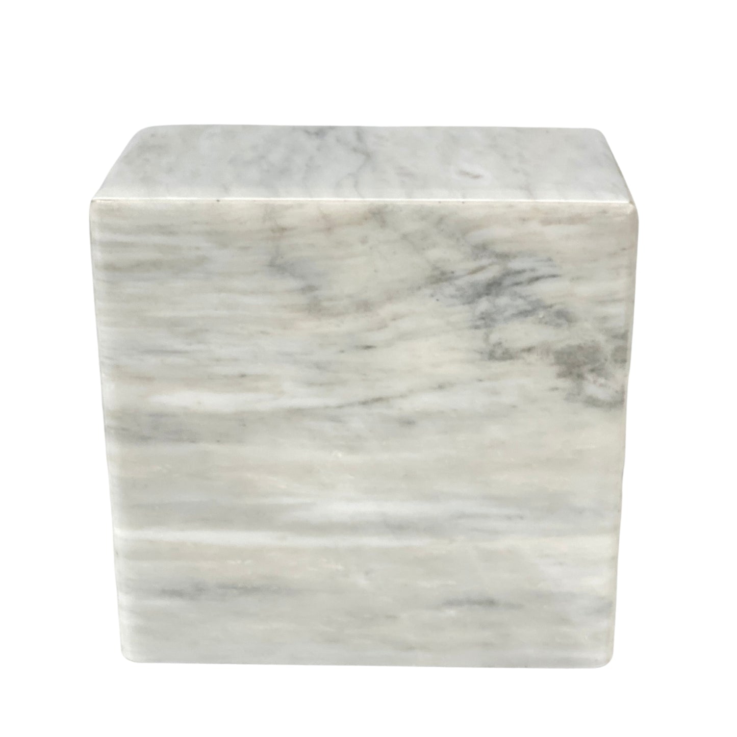 White Marble Urn - 140 cubic inches