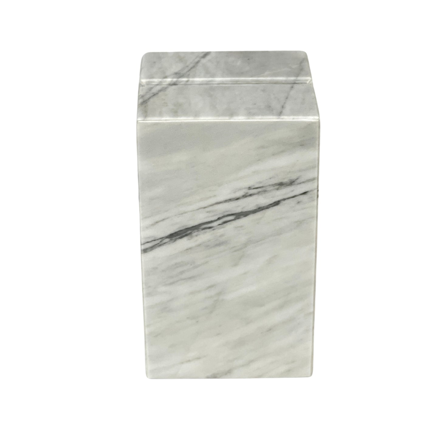 White Marble Urn - 168 cubic inches