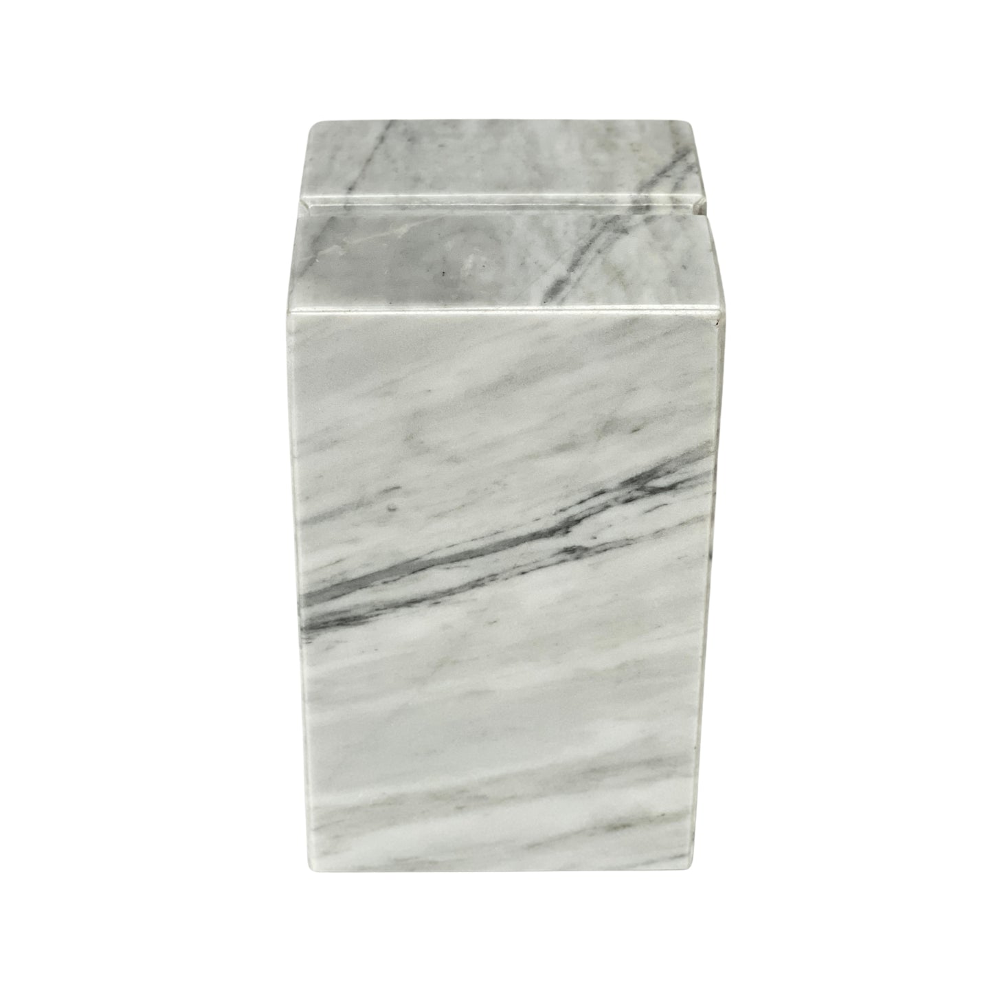 White Marble Urn - 168 cubic inches