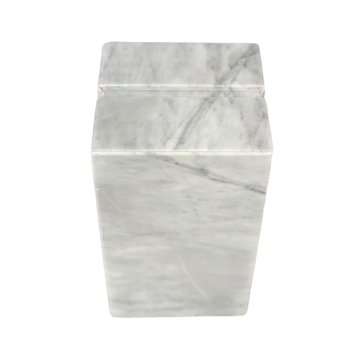 White Marble Urn - 168 cubic inches