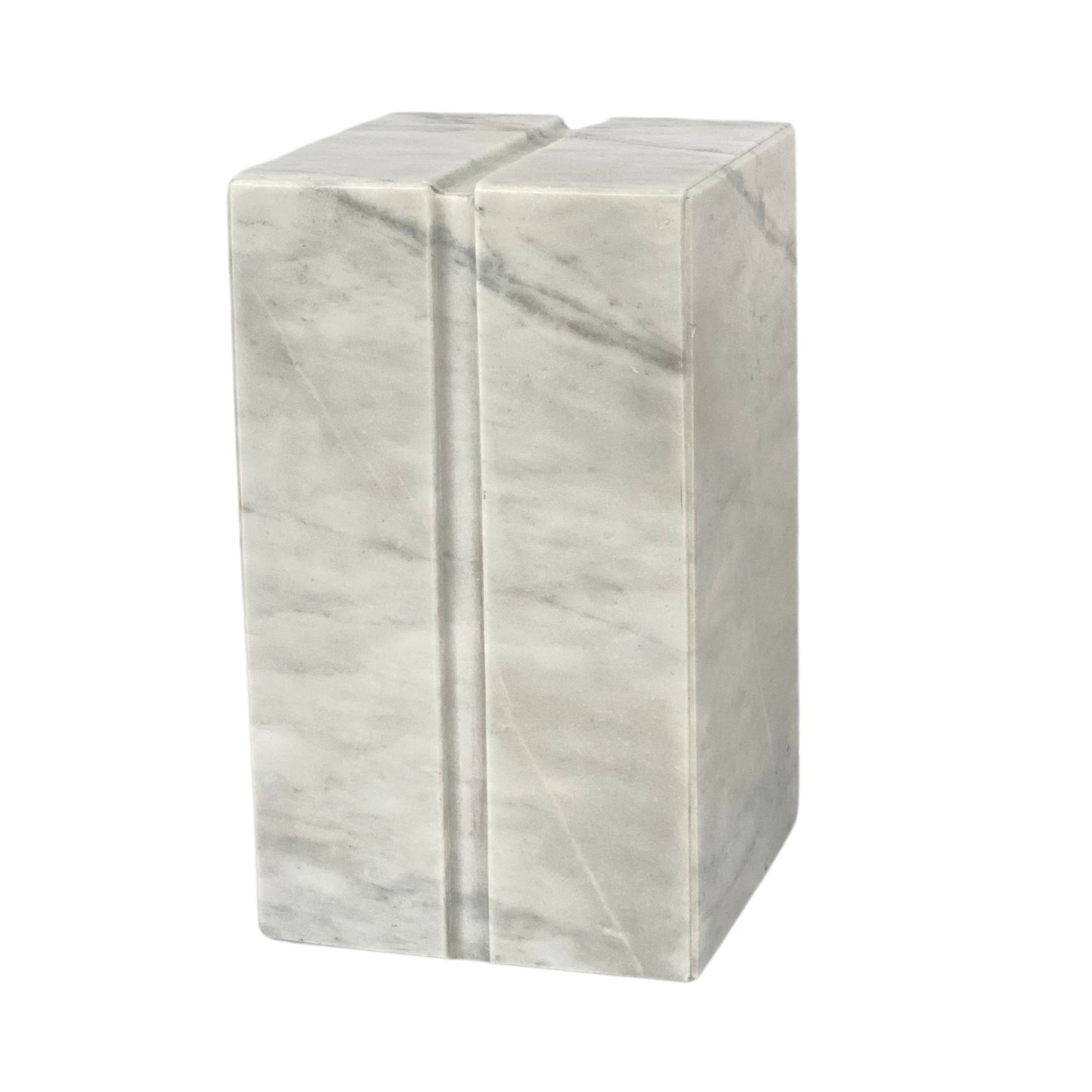 White Marble Urn - 168 cubic inches