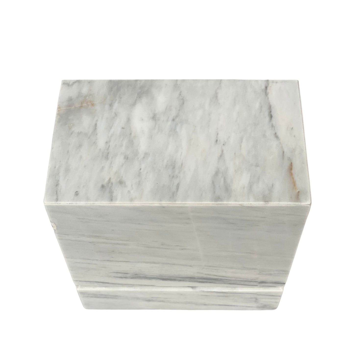 White Marble Urn - 450 cubic inches