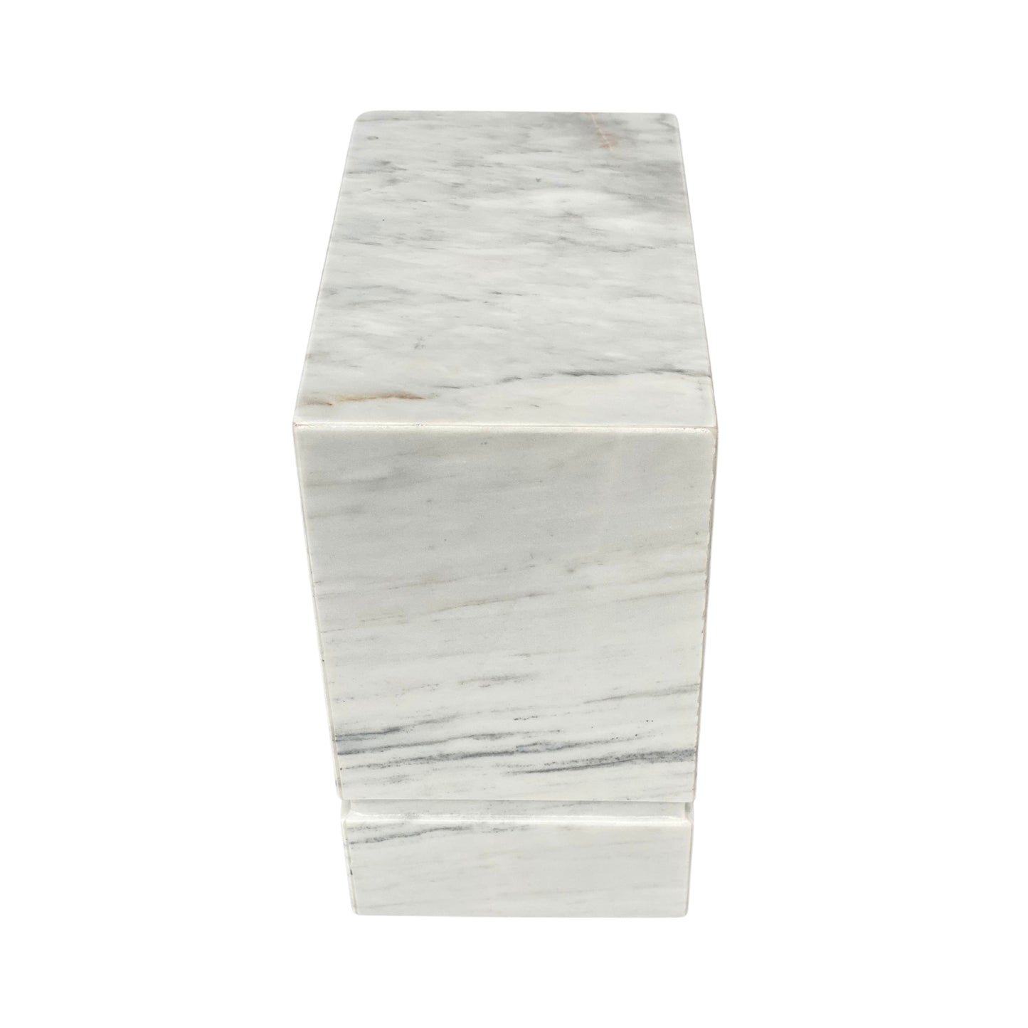 White Marble Urn - 450 cubic inches