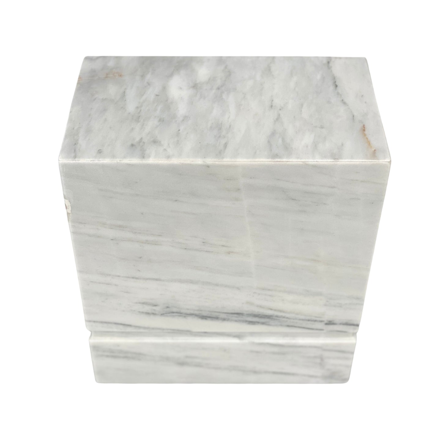 White Marble Urn - 450 cubic inches