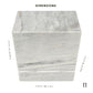 White Marble Urn - 450 cubic inches