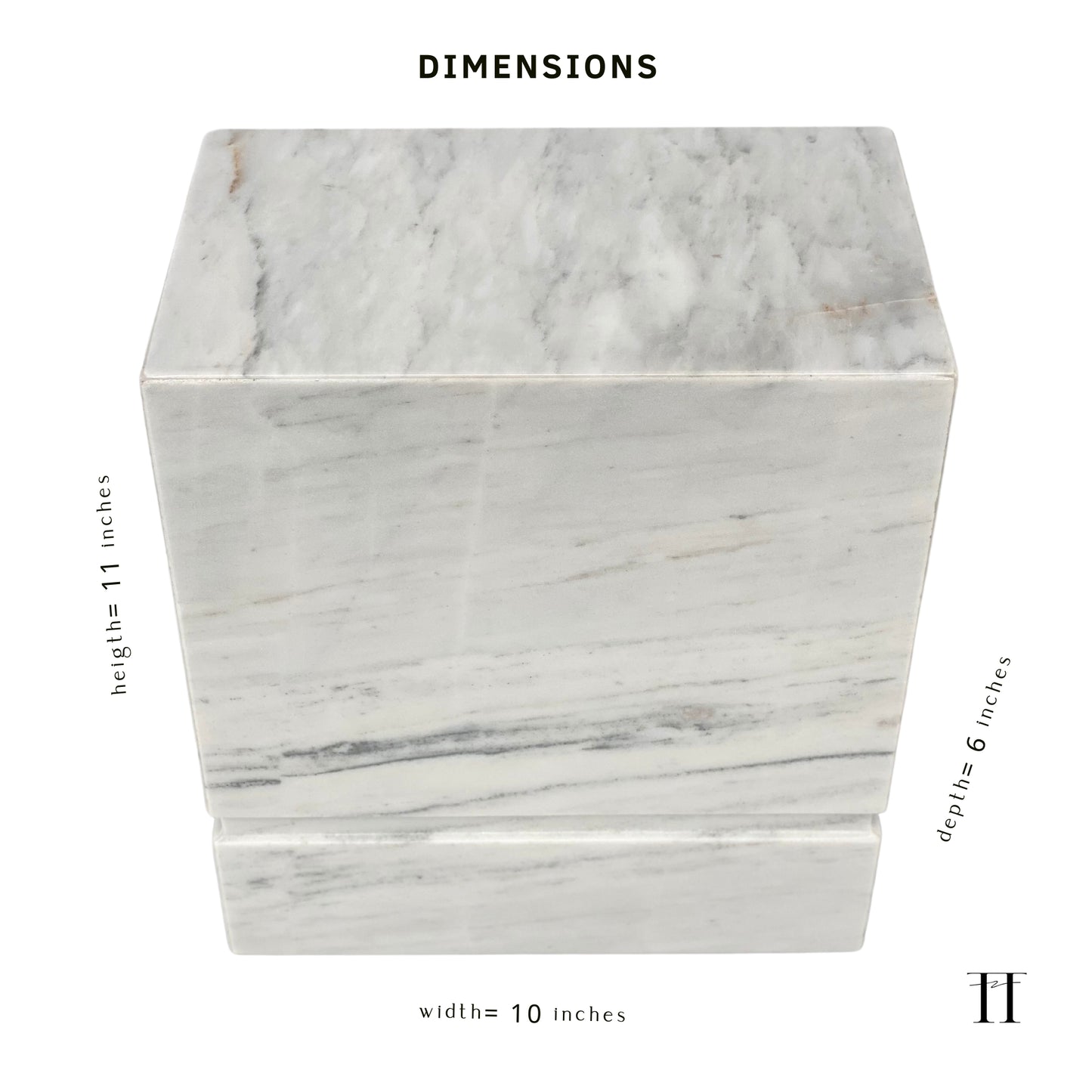 White Marble Urn - 450 cubic inches