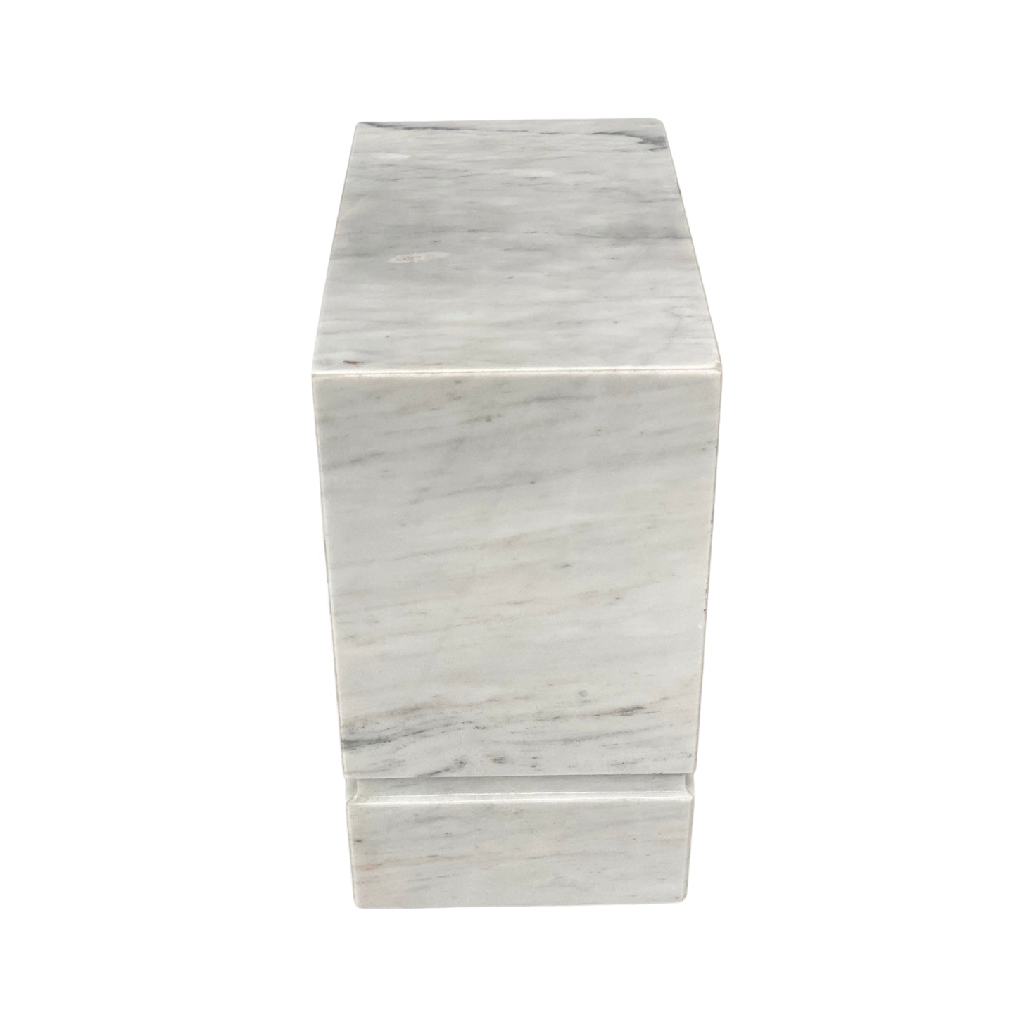 White Marble Urn - 450 cubic inches