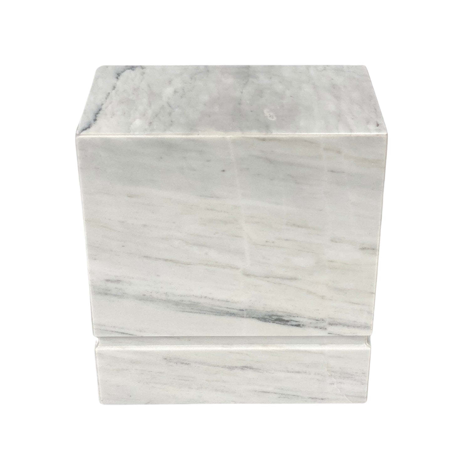 White Marble Urn - 450 cubic inches