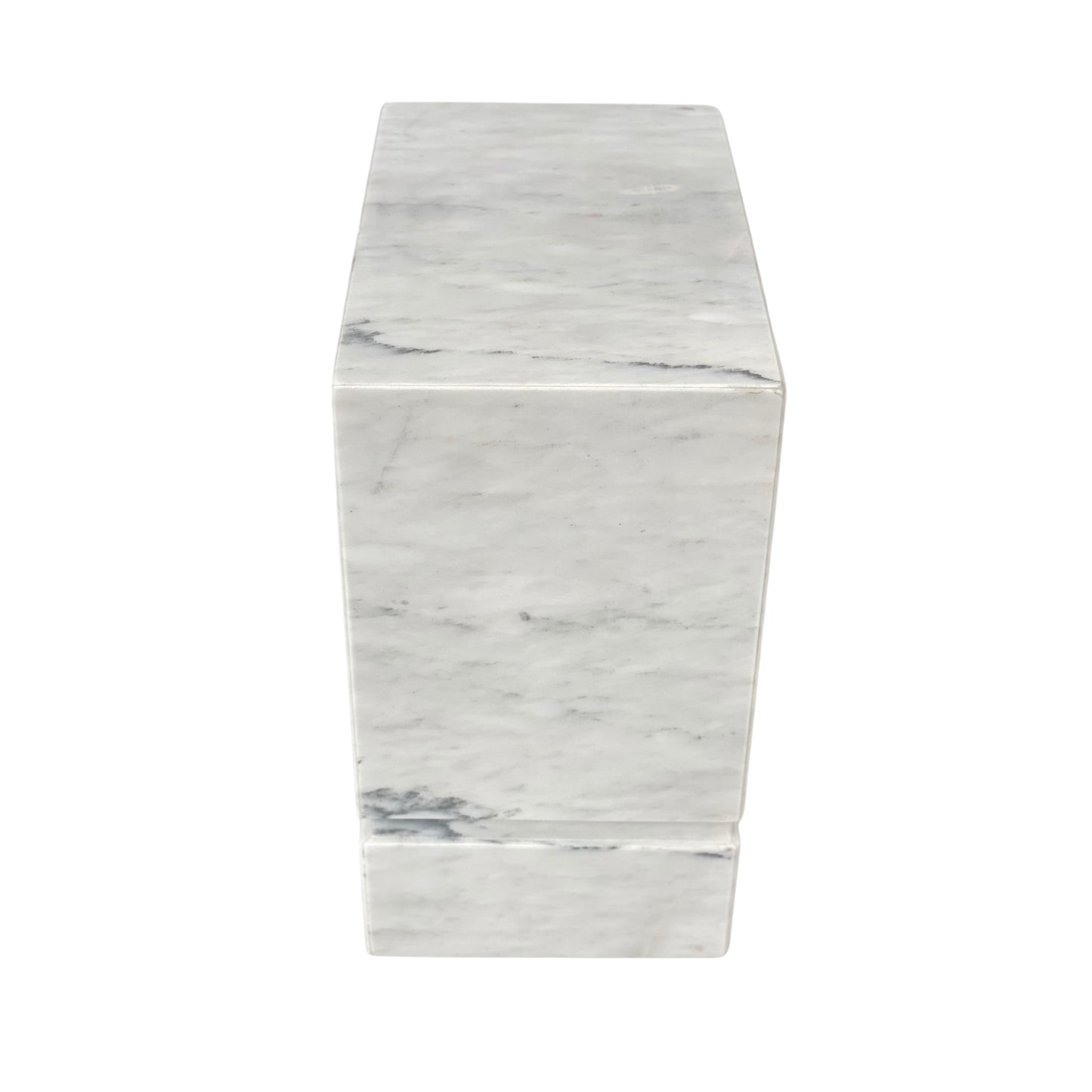 White Marble Urn - 450 cubic inches