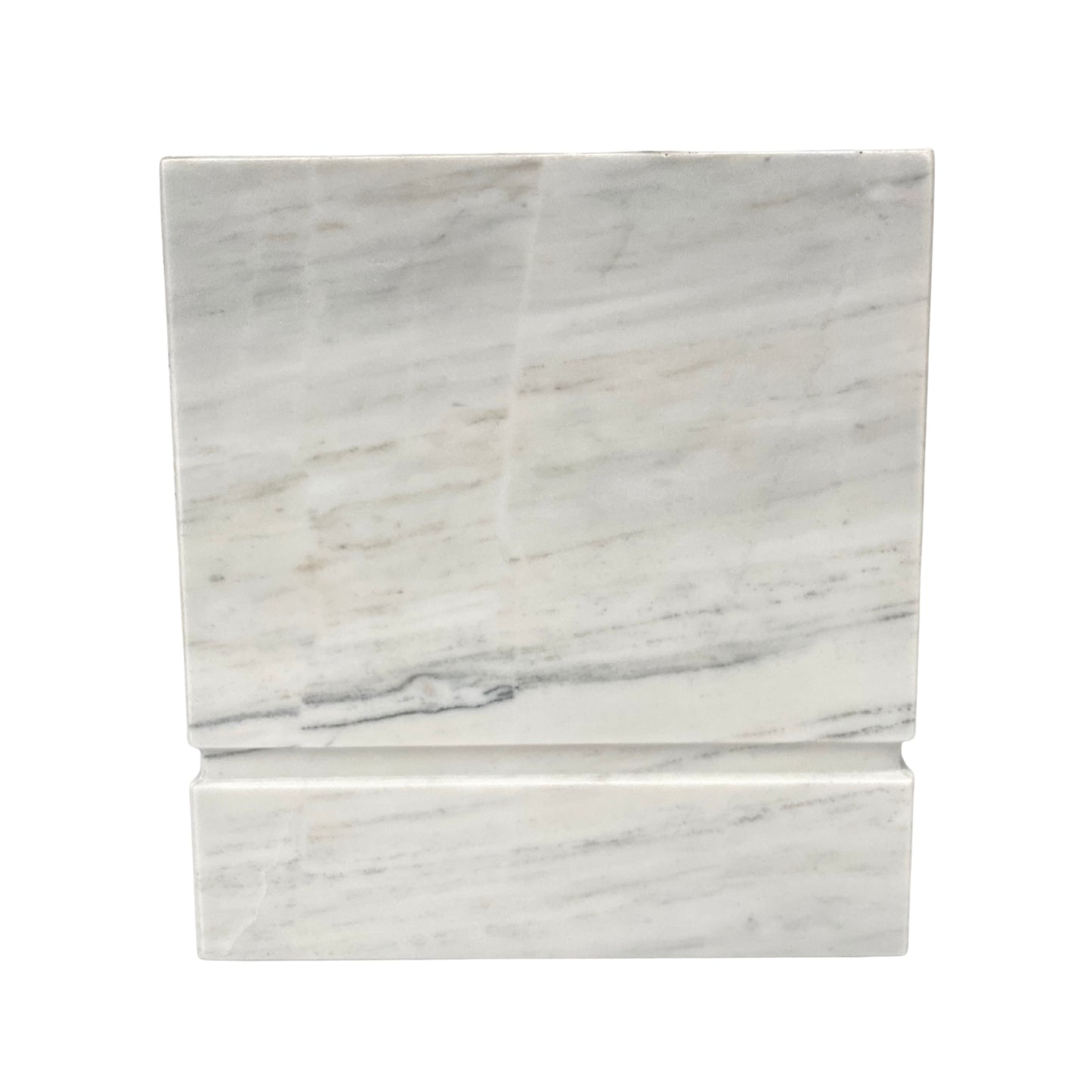 White Marble Urn - 450 cubic inches