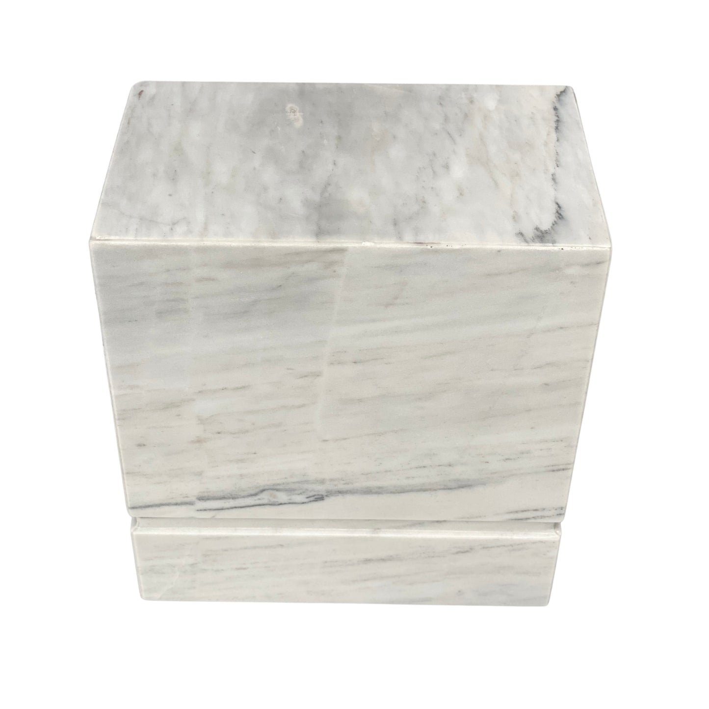 White Marble Urn - 450 cubic inches