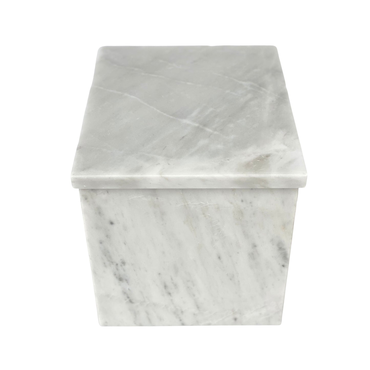 White Marble Double Urn - 450 cubic inches