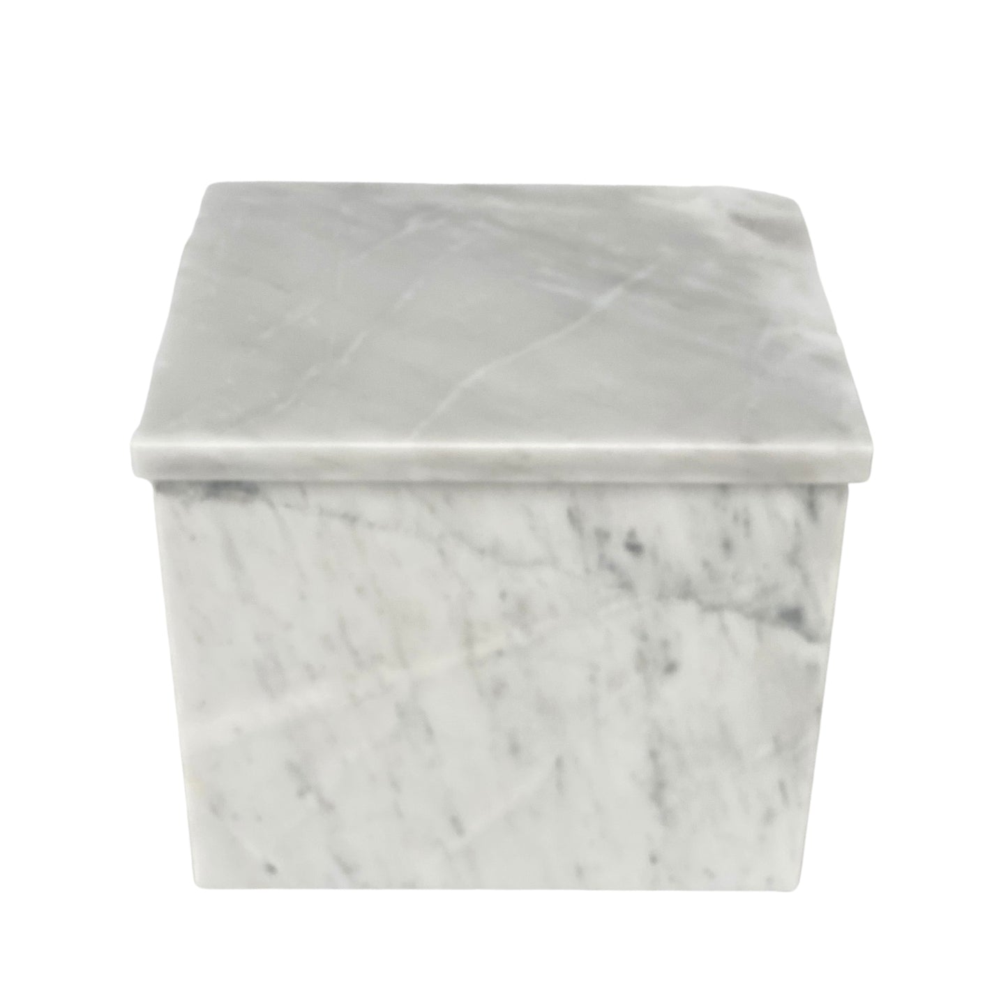 White Marble Double Urn - 450 cubic inches