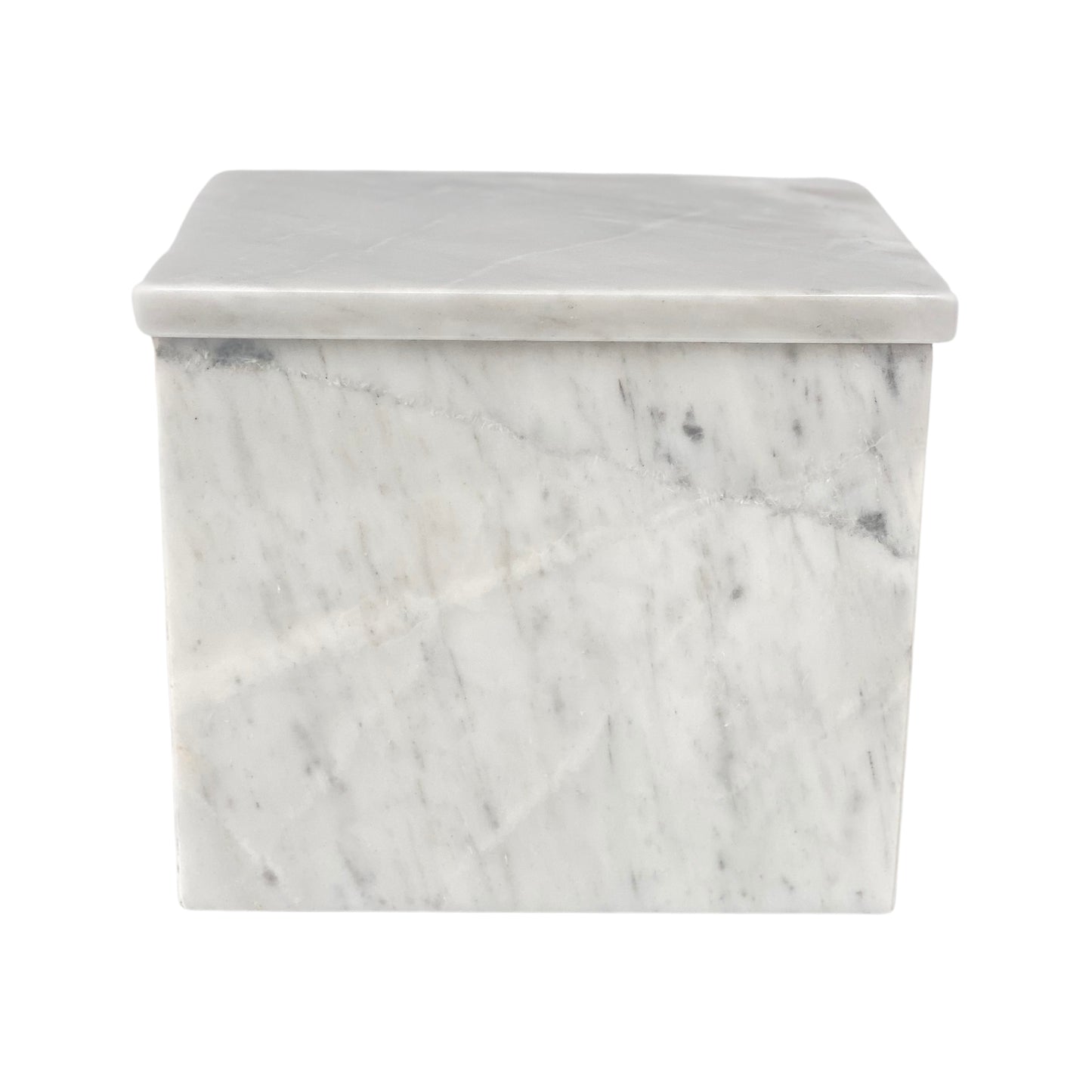 White Marble Double Urn - 450 cubic inches