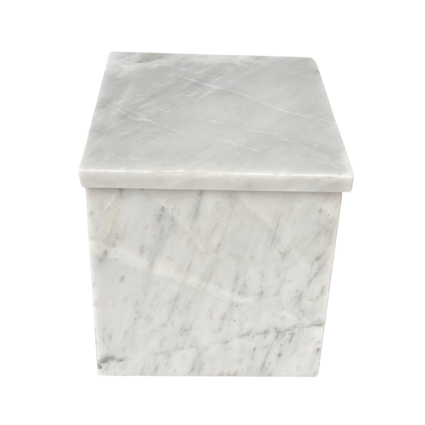 White Marble Double Urn - 450 cubic inches