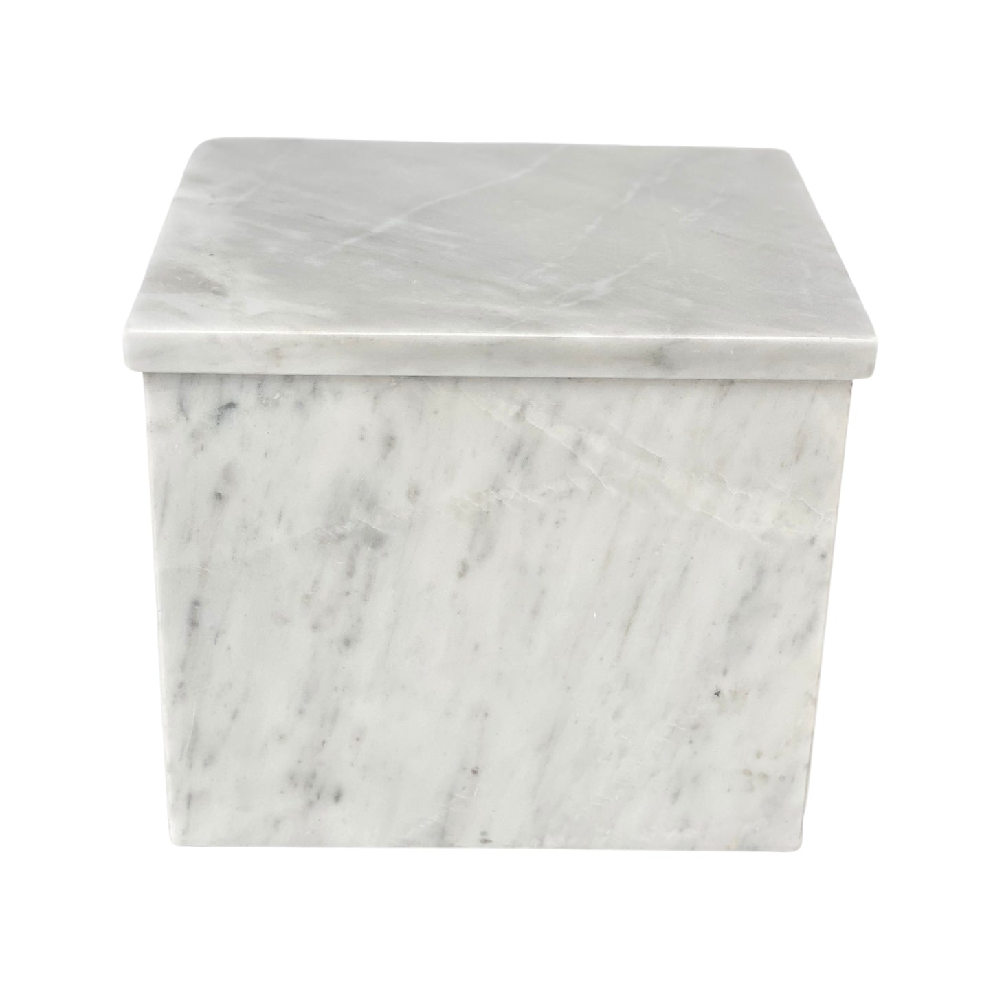 White Marble Double Urn - 450 cubic inches