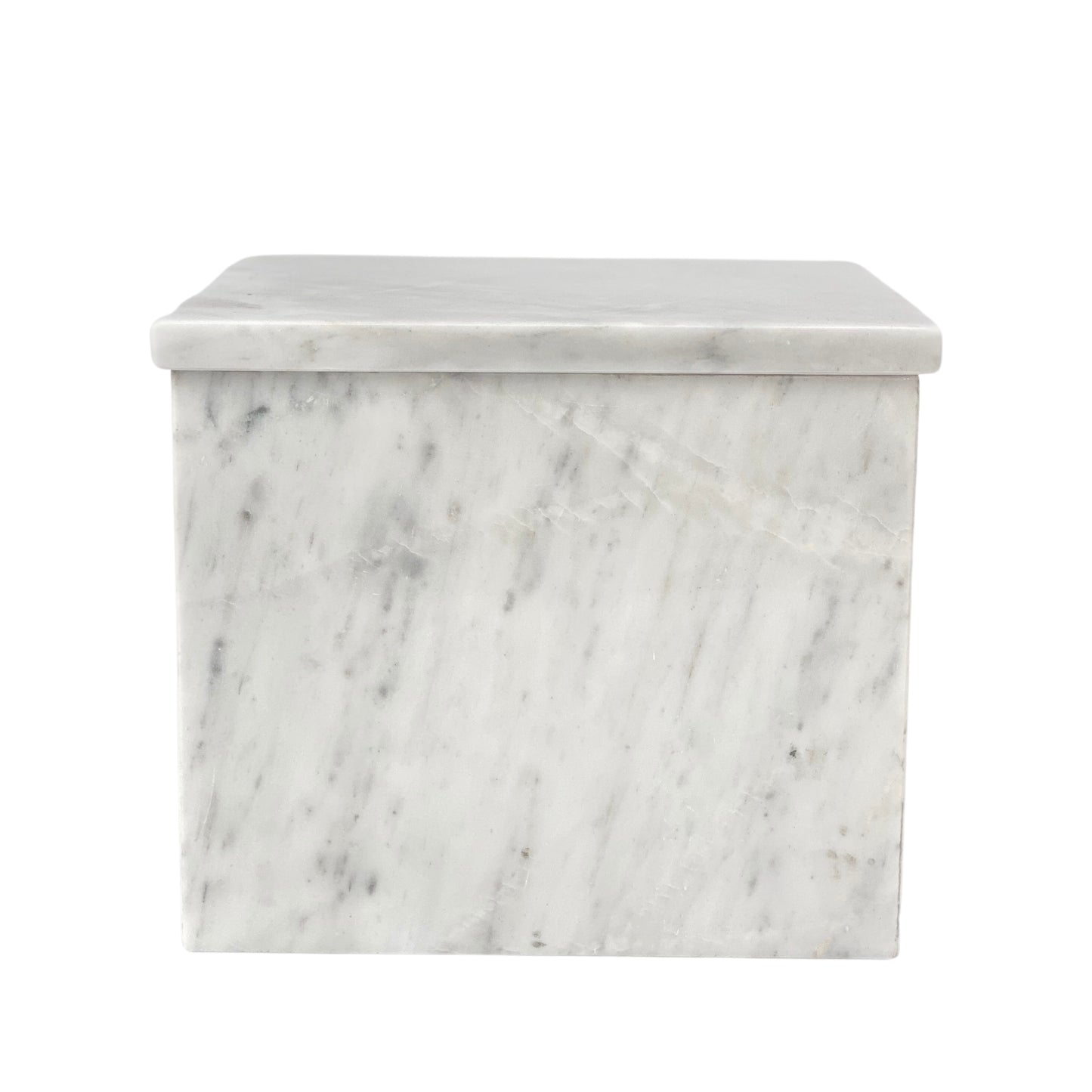 White Marble Double Urn - 450 cubic inches