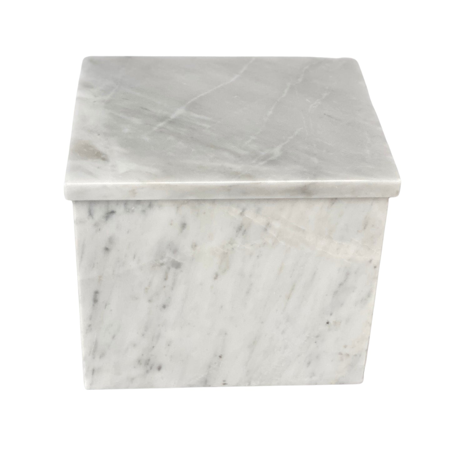 White Marble Double Urn - 450 cubic inches