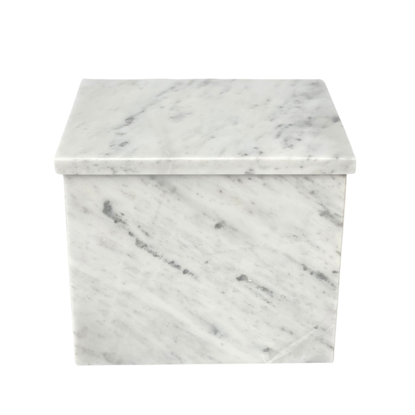 White Marble Double Urn - 450 cubic inches