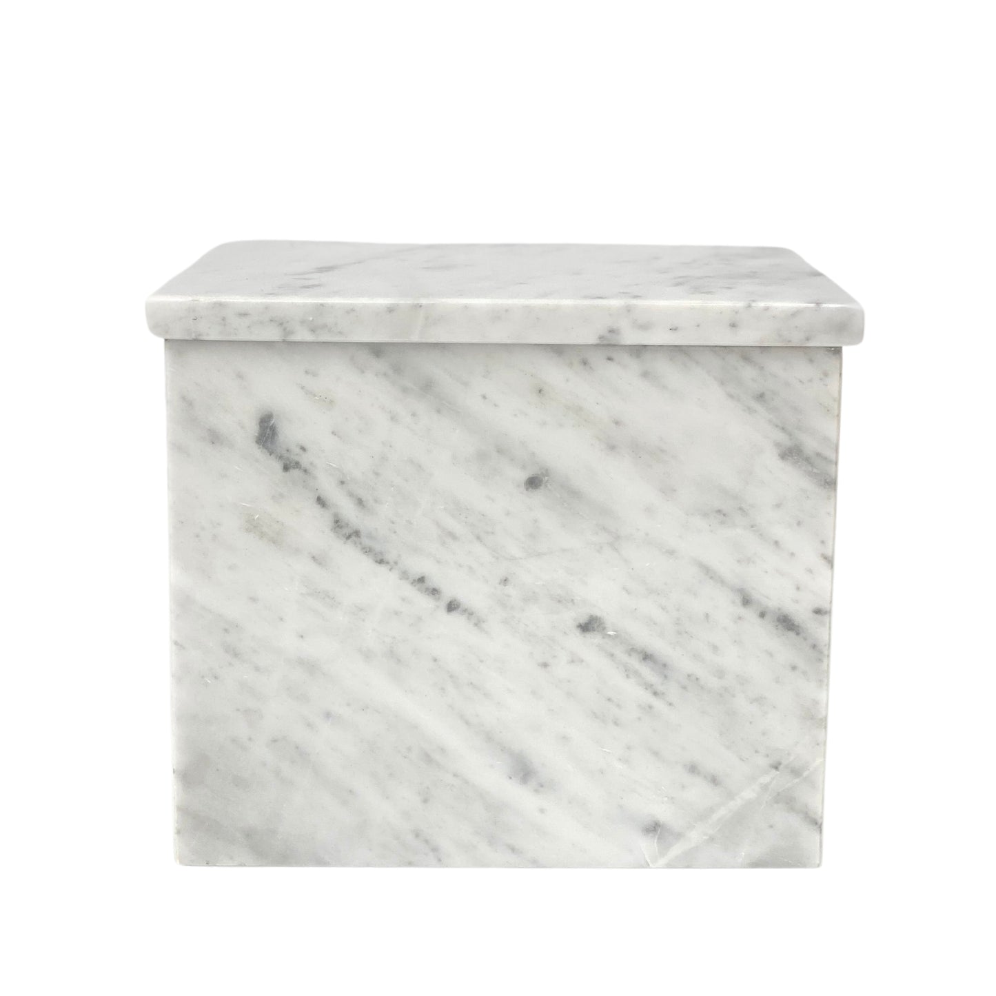 White Marble Double Urn - 450 cubic inches