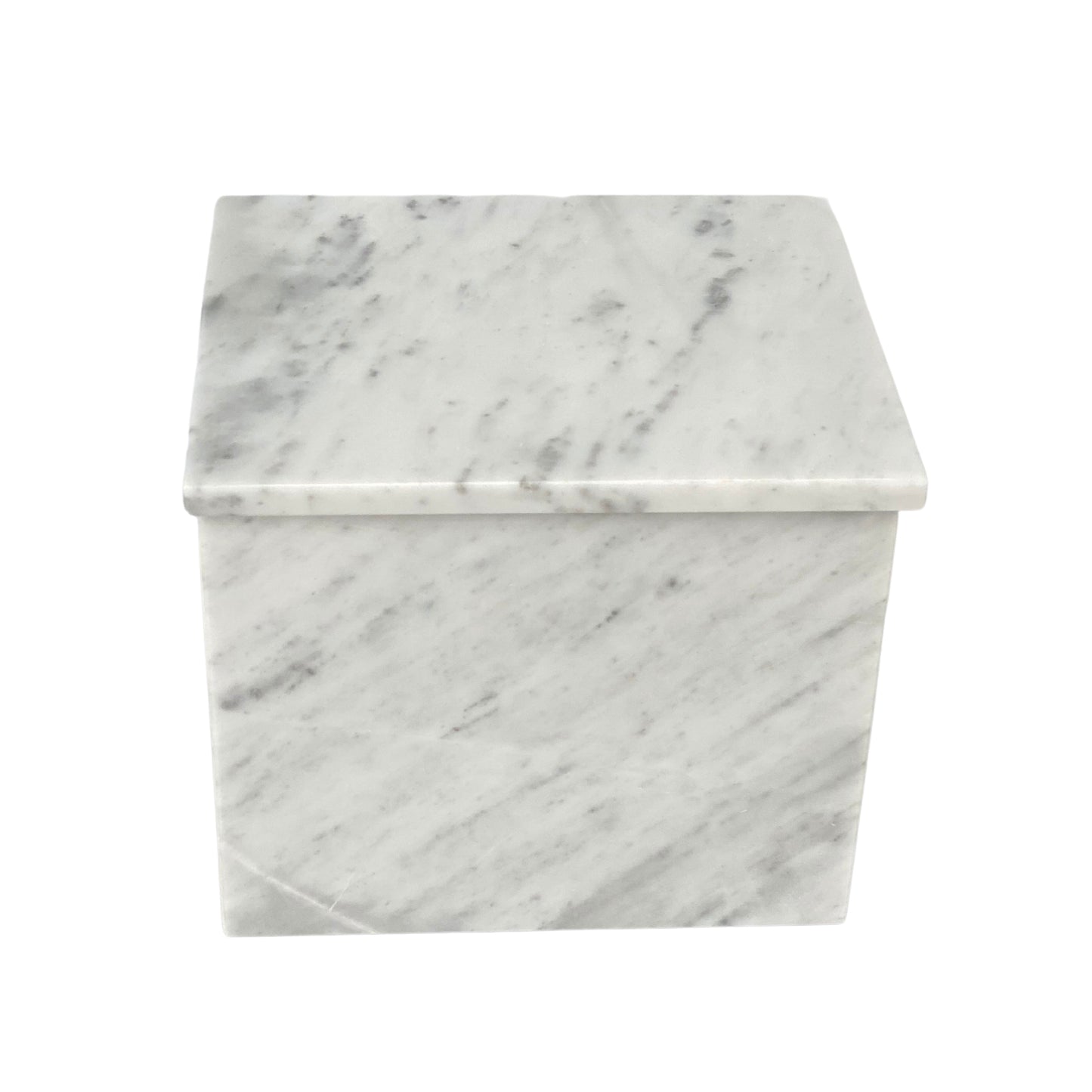 White Marble Double Urn - 450 cubic inches