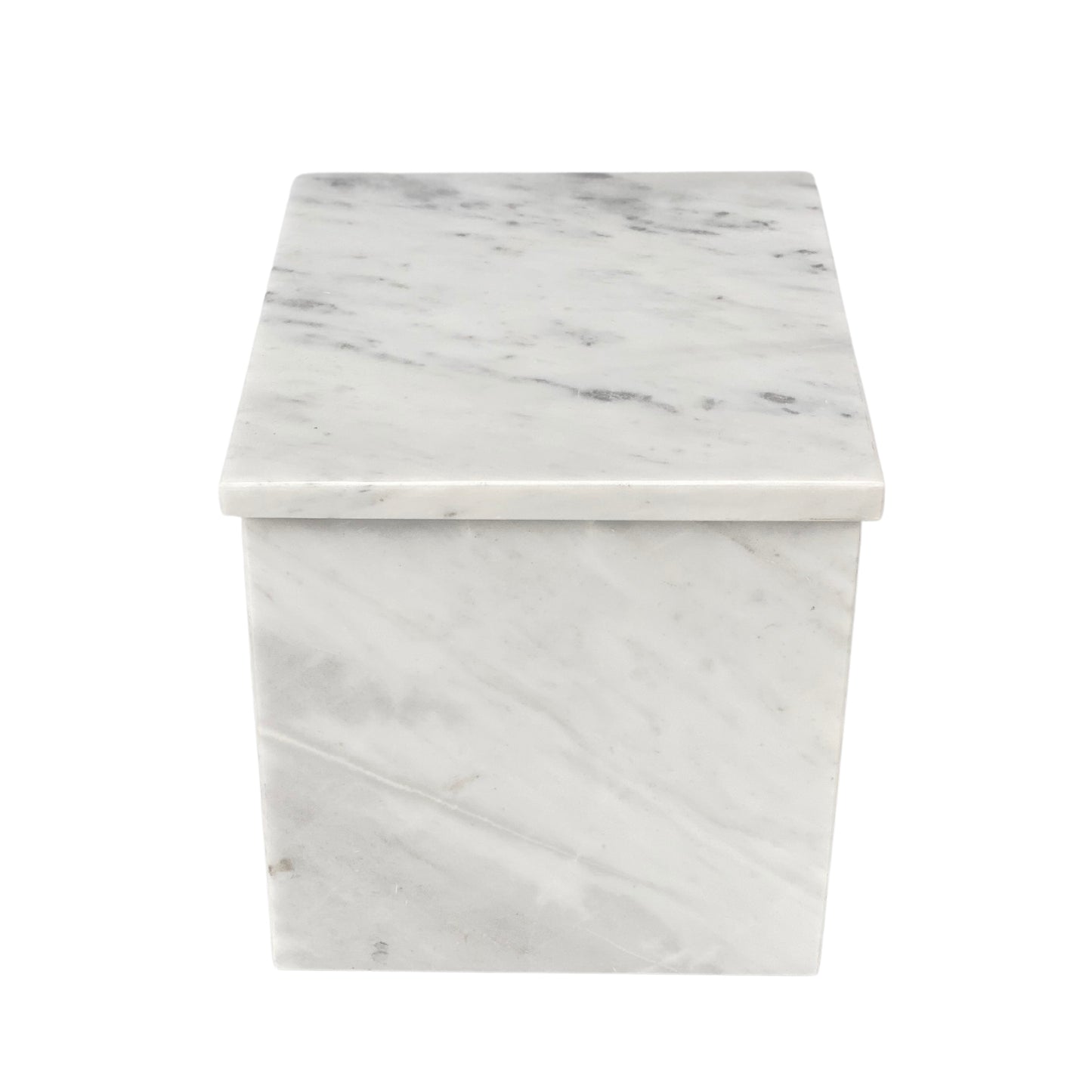 White Marble Double Urn - 450 cubic inches