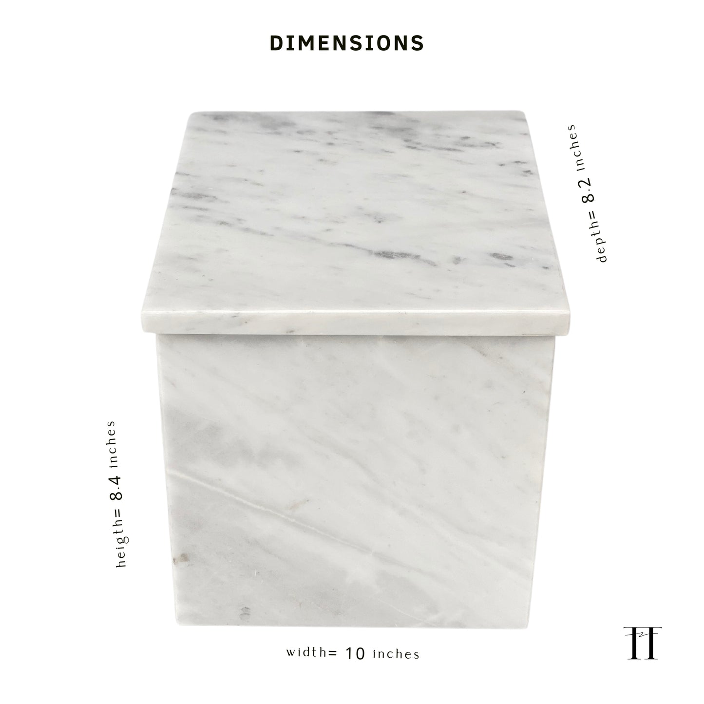 White Marble Double Urn - 450 cubic inches