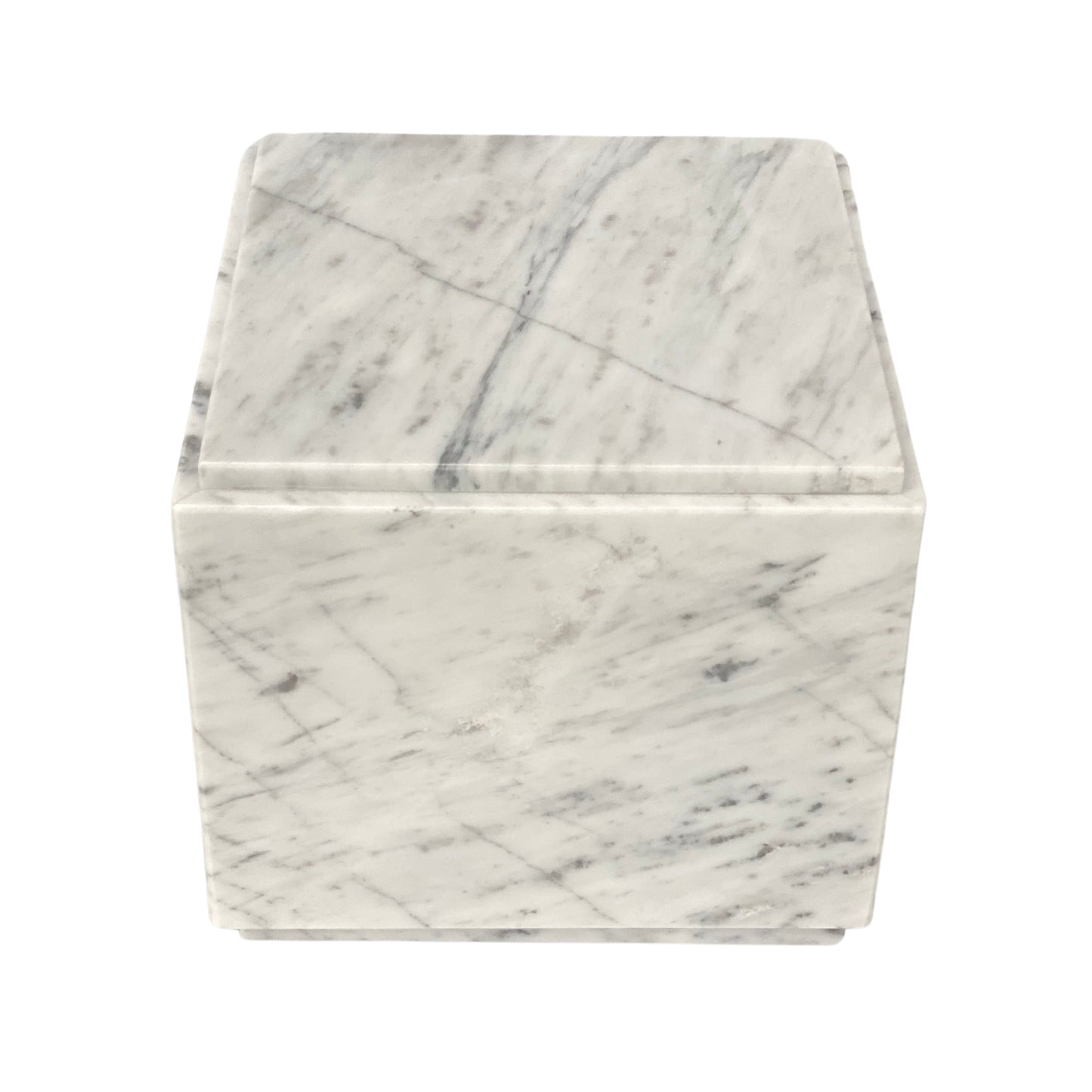 White Marble Double Urn - 430 cubic inches