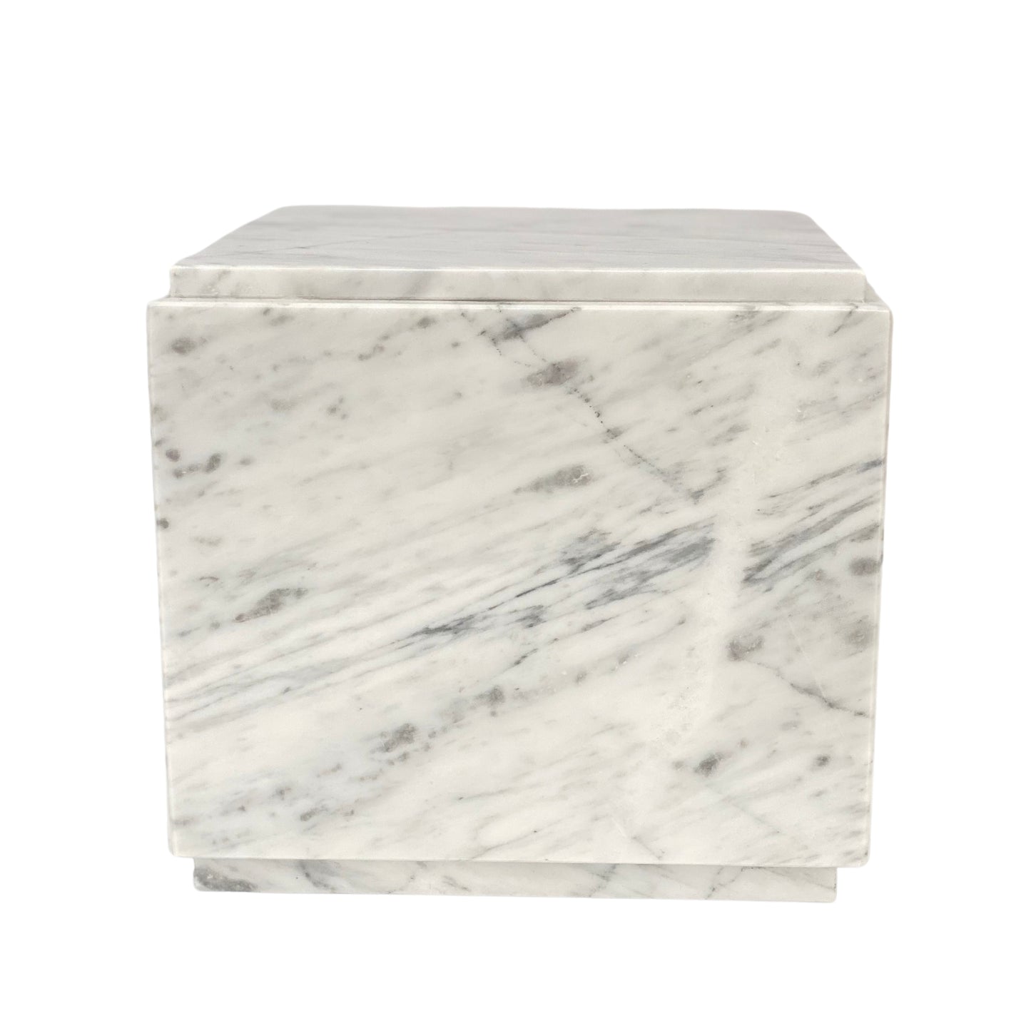 White Marble Double Urn - 430 cubic inches