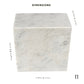 White Marble Urn - 250 cubic inches