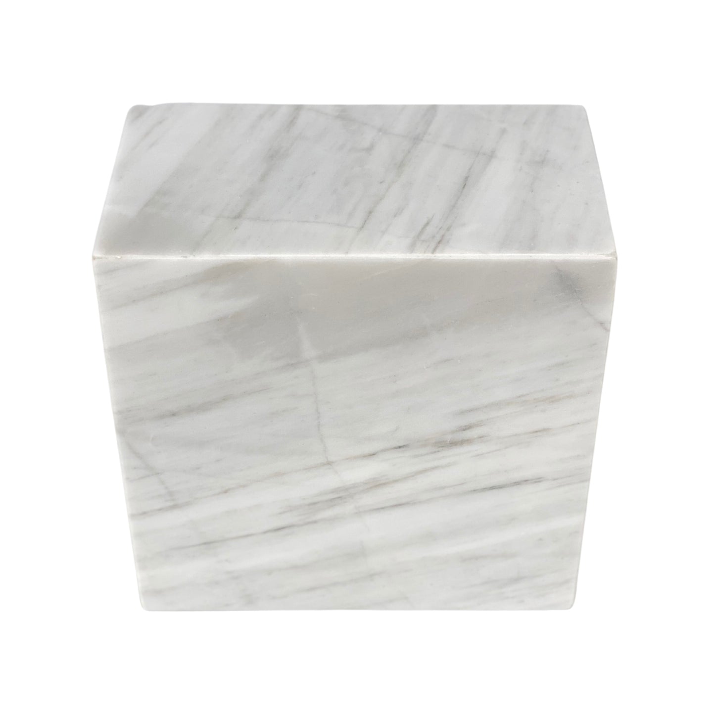 White Marble Urn - 250 cubic inches