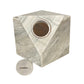 White Marble Urn - 125 cubic inches