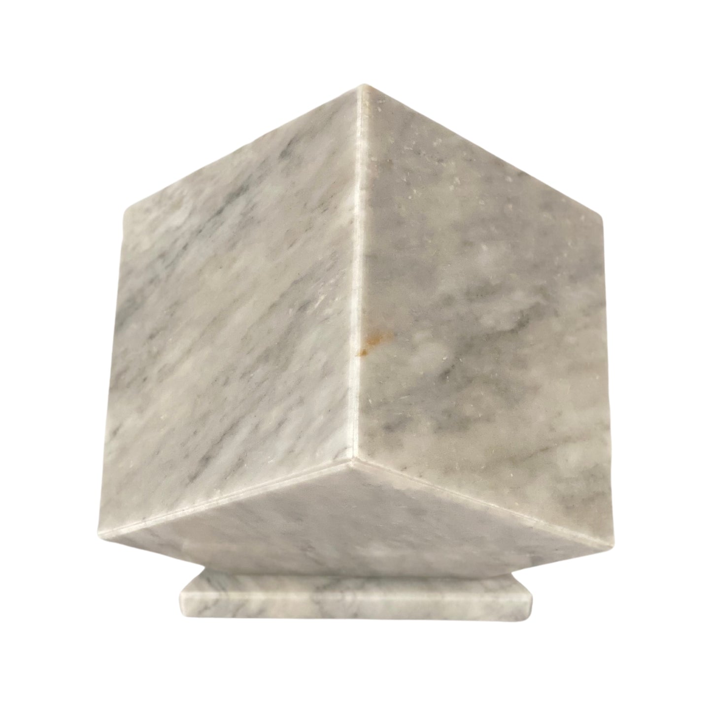 White Marble Urn - 125 cubic inches