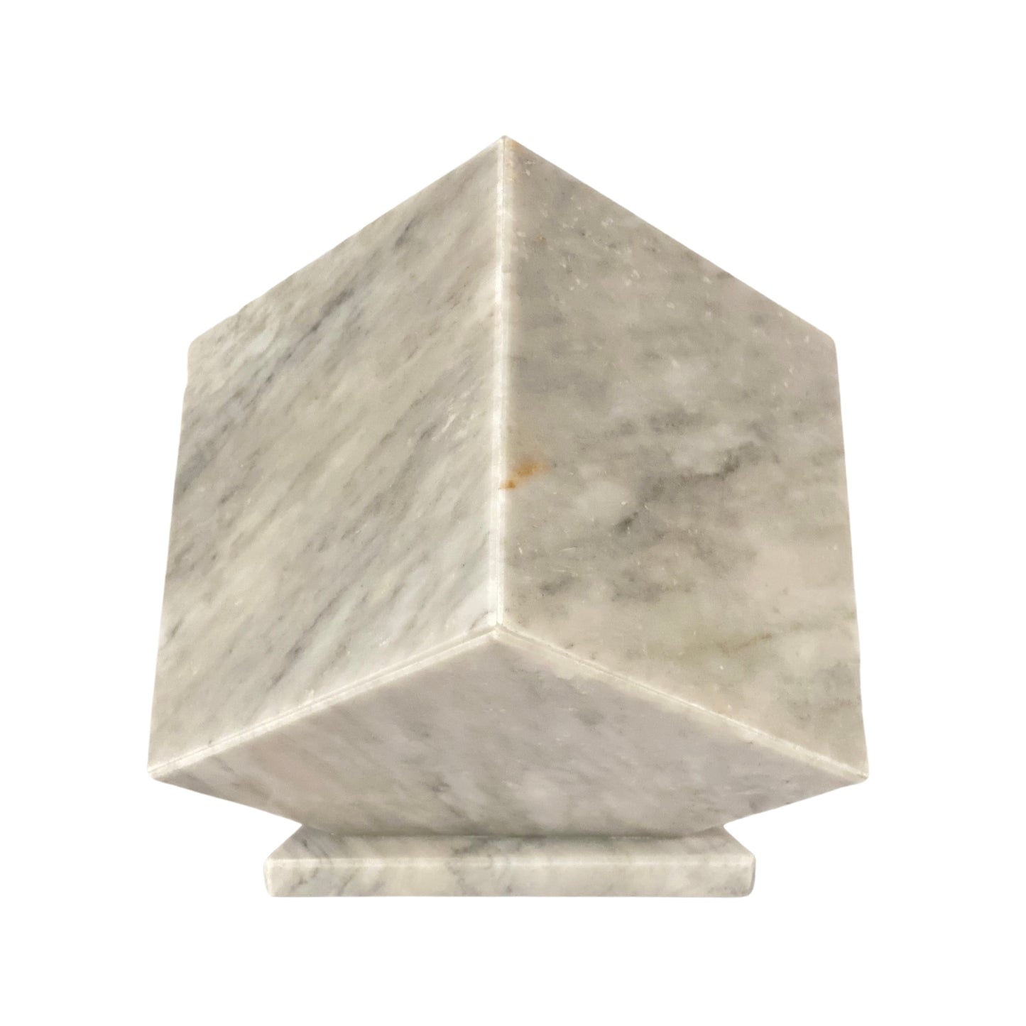 White Marble Urn - 125 cubic inches