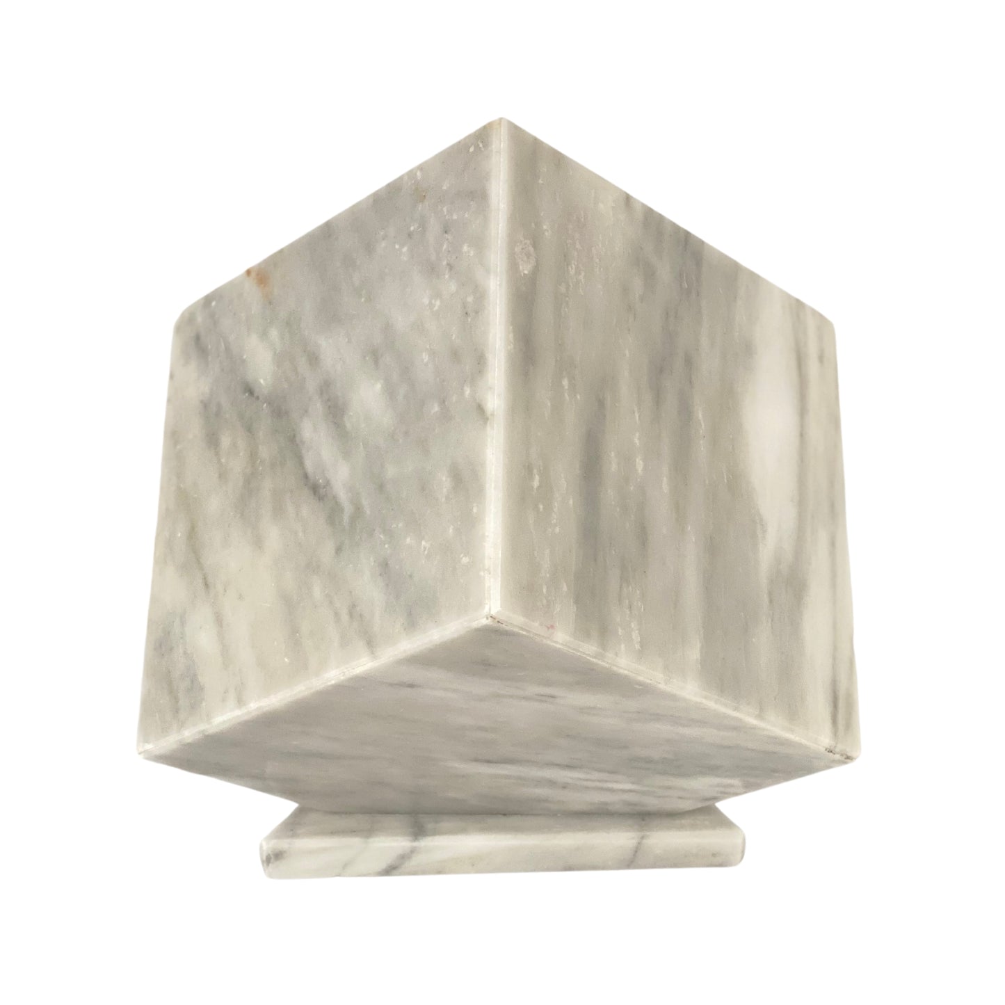 White Marble Urn - 125 cubic inches