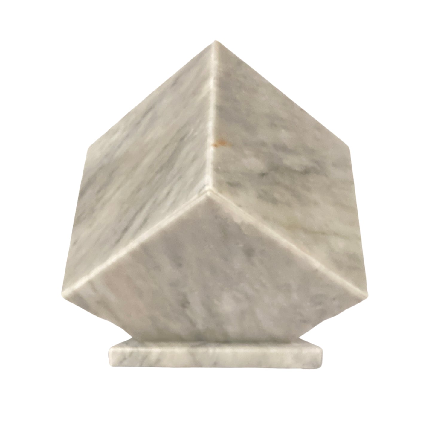 White Marble Urn - 125 cubic inches