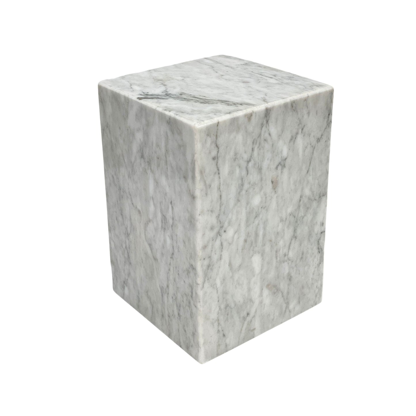 White Marble Urn - 105 cubic inches