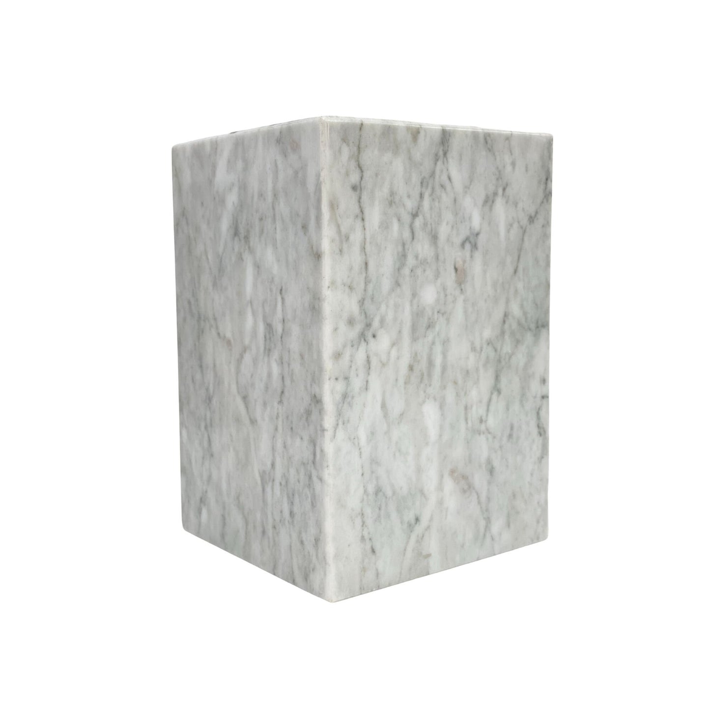 White Marble Urn - 105 cubic inches