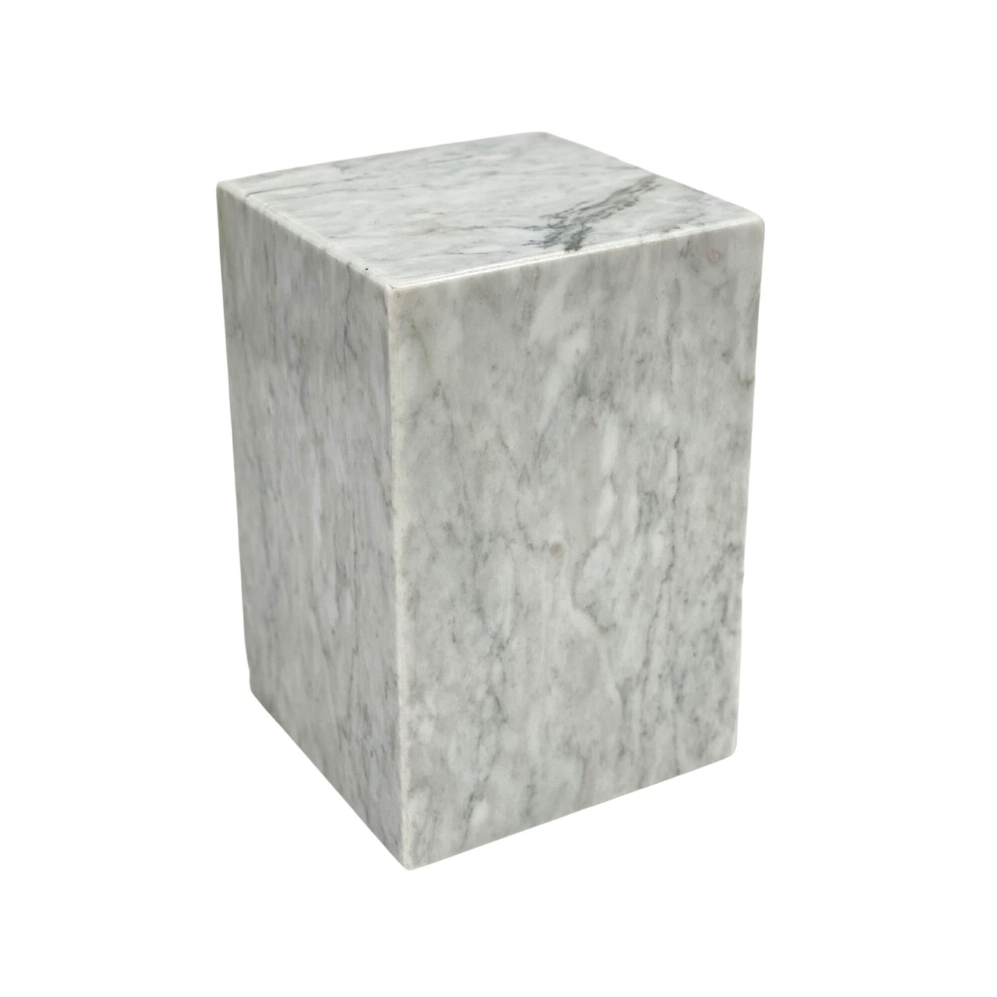 White Marble Urn - 105 cubic inches