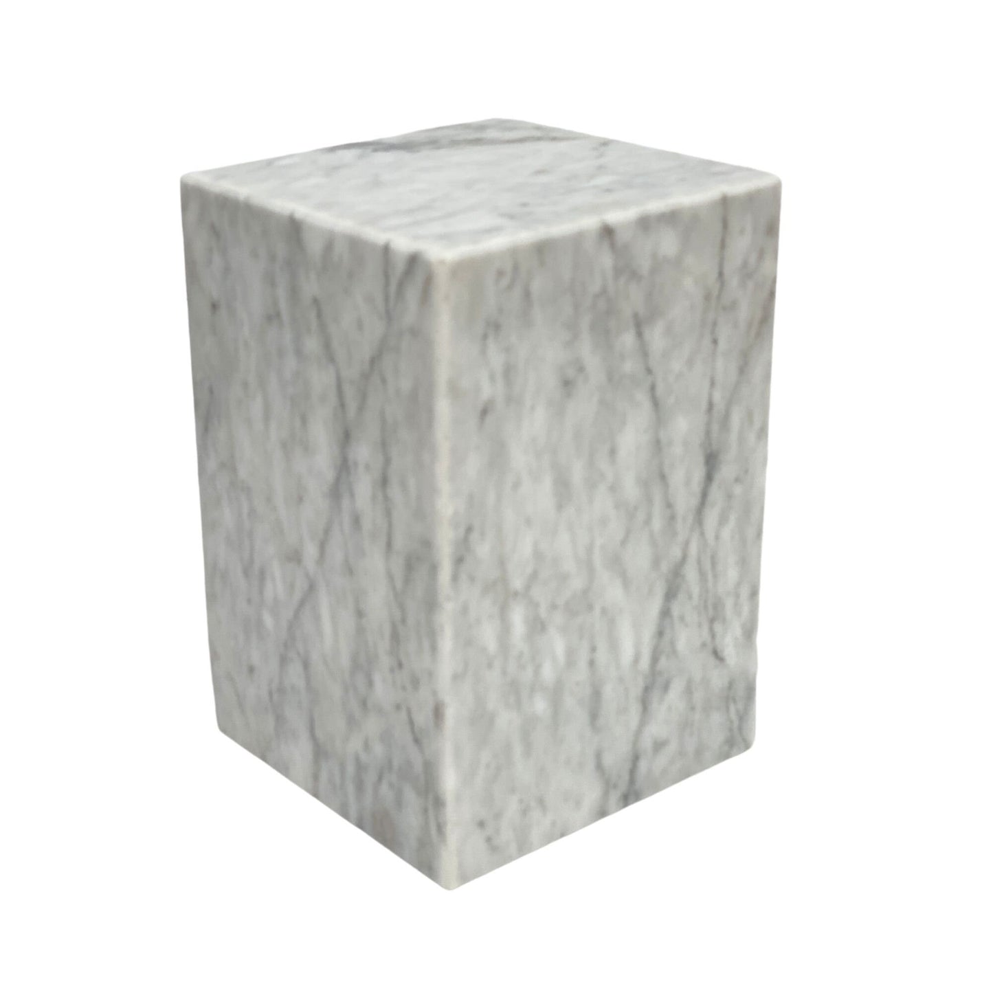 White Marble Urn - 105 cubic inches