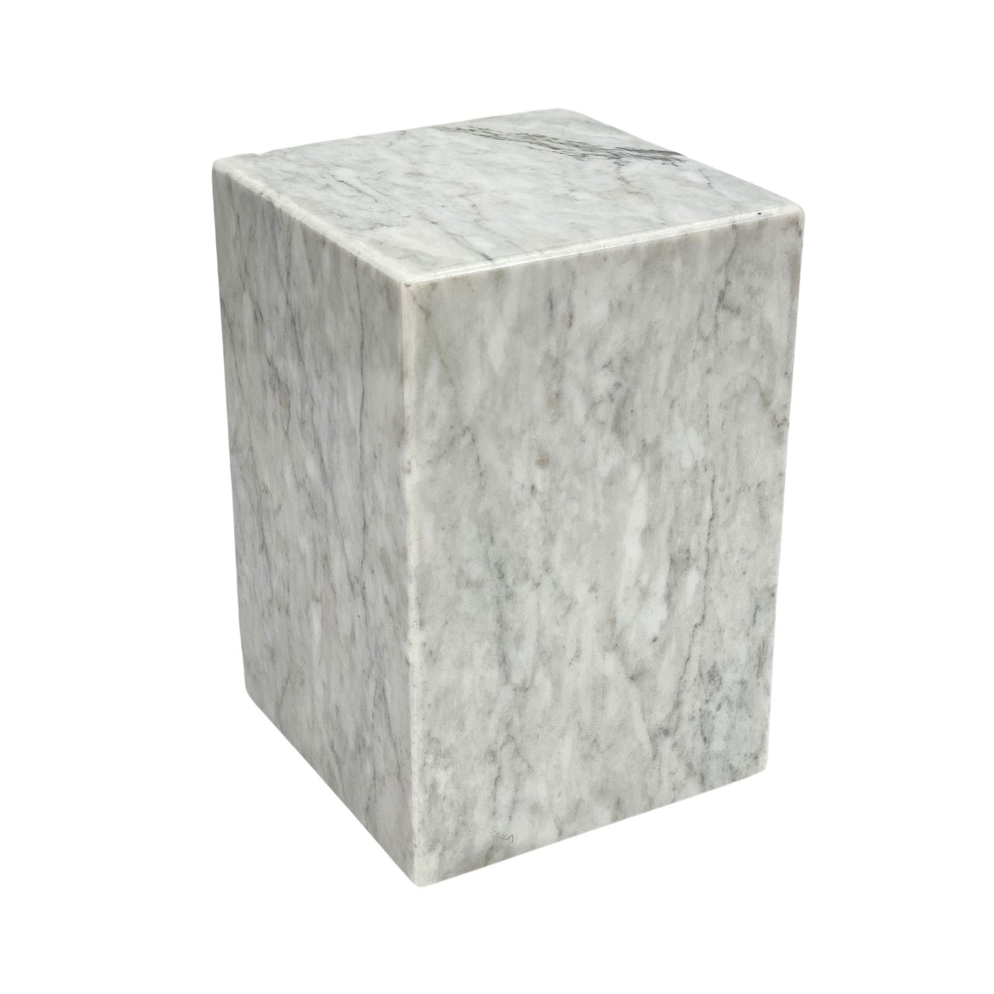 White Marble Urn - 105 cubic inches