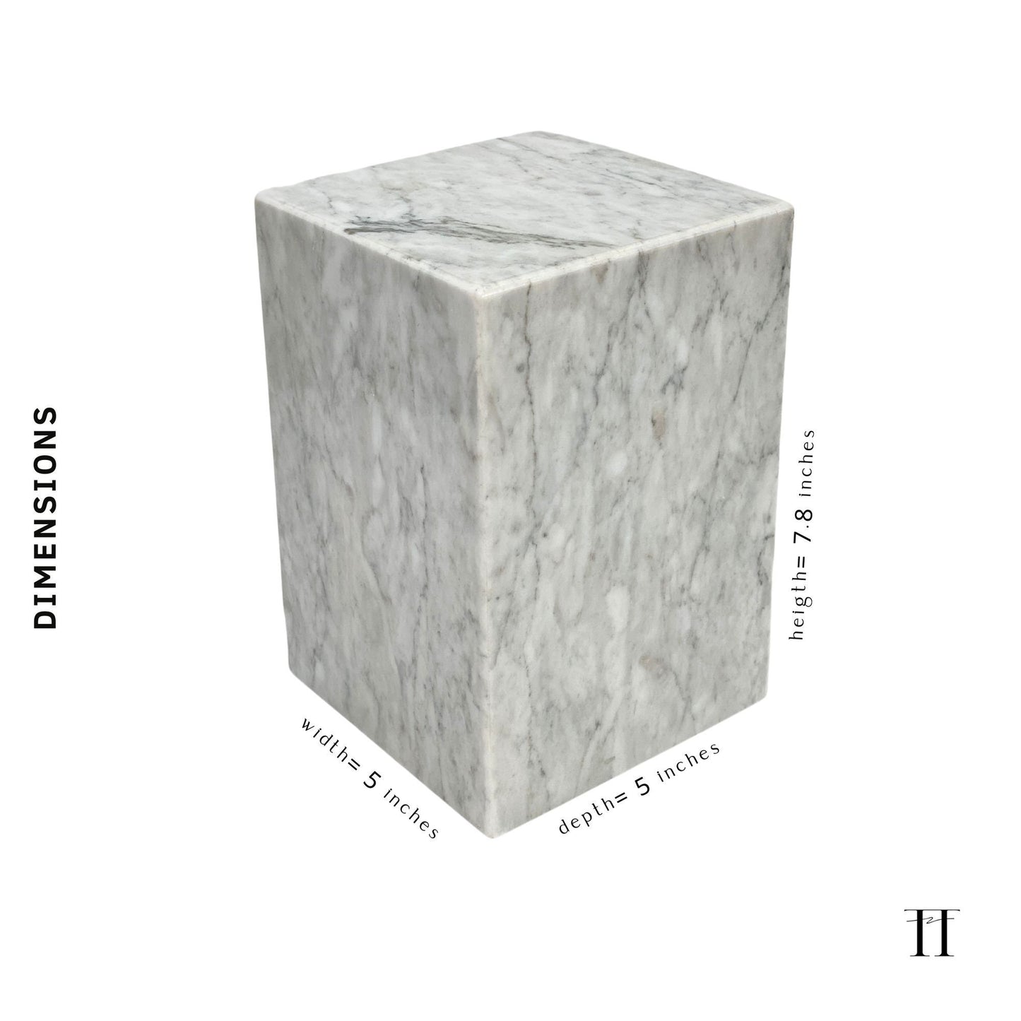 White Marble Urn - 105 cubic inches